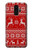 W2835 Christmas Reindeer Knitted Pattern Case Cover Custodia e Flip Case per Samsung Galaxy S9 Plus