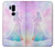W2992 Princess Pastel Silhouette Case Cover Custodia e Flip Case per LG G7 ThinQ