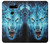 W0752 Blue Fire Grim Wolf Case Cover Custodia e Flip Case per LG V30, LG V30 Plus, LG V30S ThinQ, LG V35, LG V35 ThinQ