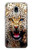 W1932 Blue Eyed Leopard Case Cover Custodia e Flip Case per Samsung Galaxy J3 (2018), J3 Star, J3 V 3rd Gen, J3 Orbit, J3 Achieve, Express Prime 3, Amp Prime 3