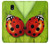 W0892 Ladybug Case Cover Custodia e Flip Case per Samsung Galaxy J7 (2018), J7 Aero, J7 Top, J7 Aura, J7 Crown, J7 Refine, J7 Eon, J7 V 2nd Gen, J7 Star