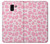 W2213 Pink Leopard Pattern Case Cover Custodia e Flip Case per Samsung Galaxy J6 (2018)