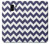 W2345 Navy Blue Shavron Zig Zag Pattern Case Cover Custodia e Flip Case per Samsung Galaxy J6 (2018)