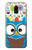 W2521 Cute Nerd Owl Cartoon Case Cover Custodia e Flip Case per Samsung Galaxy J6 (2018)
