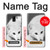 W2569 White Arctic Fox Case Cover Custodia e Flip Case per Samsung Galaxy J6 (2018)