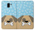 W2669 Cute Dog Paws Bones Cartoon Case Cover Custodia e Flip Case per Samsung Galaxy J6 (2018)