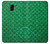 W2704 Green Fish Scale Pattern Graphic Case Cover Custodia e Flip Case per Samsung Galaxy J6 (2018)