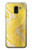 W2713 Yellow Snake Skin Graphic Printed Case Cover Custodia e Flip Case per Samsung Galaxy J6 (2018)