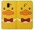 W2760 Yellow Duck Tuxedo Cartoon Case Cover Custodia e Flip Case per Samsung Galaxy J6 (2018)