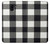 W2842 Black and White Buffalo Check Pattern Case Cover Custodia e Flip Case per Samsung Galaxy J6 (2018)