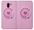 W2847 Pink Retro Rotary Phone Case Cover Custodia e Flip Case per Samsung Galaxy J6 (2018)