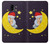 W2849 Cute Sleepy Owl Moon Night Case Cover Custodia e Flip Case per Samsung Galaxy J6 (2018)