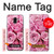 W2943 Pink Rose Case Cover Custodia e Flip Case per Samsung Galaxy J6 (2018)
