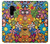 W3281 Colorful Hippie Flowers Pattern Case Cover Custodia e Flip Case per Samsung Galaxy S9 Plus