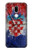 W3313 Croatia Flag Vintage Football Graphic Case Cover Custodia e Flip Case per LG G7 ThinQ