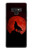 W2955 Wolf Howling Red Moon Case Cover Custodia e Flip Case per Note 9 Samsung Galaxy Note9
