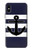 W2758 Anchor Navy Case Cover Custodia e Flip Case per iPhone X, iPhone XS