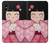 W3042 Japan Girl Hina Doll Kimono Sakura Case Cover Custodia e Flip Case per iPhone X, iPhone XS