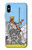 W3068 Tarot Card Queen of Swords Case Cover Custodia e Flip Case per iPhone X, iPhone XS
