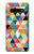 W3049 Triangles Vibrant Colors Case Cover Custodia e Flip Case per Samsung Galaxy S10 Plus