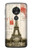 W2108 Eiffel Tower Paris Postcard Case Cover Custodia e Flip Case per Motorola Moto G7 Play