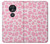 W2213 Pink Leopard Pattern Case Cover Custodia e Flip Case per Motorola Moto G7 Play
