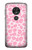 W2213 Pink Leopard Pattern Case Cover Custodia e Flip Case per Motorola Moto G7 Play