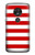 W2364 Red and White Striped Case Cover Custodia e Flip Case per Motorola Moto G7 Play