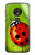 W0892 Ladybug Case Cover Custodia e Flip Case per Motorola Moto G7 Power