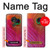 W3201 Pink Peacock Feather Case Cover Custodia e Flip Case per Motorola Moto G7 Power