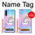 W3256 Cute Unicorn Cartoon Case Cover Custodia e Flip Case per Samsung Galaxy A70