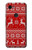 W2835 Christmas Reindeer Knitted Pattern Case Cover Custodia e Flip Case per Google Pixel 3a