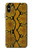W3365 Yellow Python Skin Graphic Print Case Cover Custodia e Flip Case per iPhone X, iPhone XS