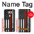 W3472 Firefighter Thin Red Line Flag Case Cover Custodia e Flip Case per LG V30, LG V30 Plus, LG V30S ThinQ, LG V35, LG V35 ThinQ