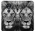 W3372 Lion Face Case Cover Custodia e Flip Case per Motorola Moto G7 Play