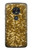 W3388 Gold Glitter Graphic Print Case Cover Custodia e Flip Case per Motorola Moto G7 Play