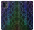 W3366 Rainbow Python Skin Graphic Print Case Cover Custodia e Flip Case per iPhone 11