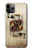W2528 Poker King Card Case Cover Custodia e Flip Case per iPhone 11 Pro