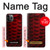 W2879 Red Arowana Fish Scale Case Cover Custodia e Flip Case per iPhone 11 Pro
