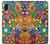 W3281 Colorful Hippie Flowers Pattern Case Cover Custodia e Flip Case per Samsung Galaxy A10e