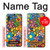 W3281 Colorful Hippie Flowers Pattern Case Cover Custodia e Flip Case per Samsung Galaxy A10e