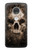 W0552 Skull Case Cover Custodia e Flip Case per Motorola Moto G7, Moto G7 Plus