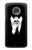 W1591 Anonymous Man in Black Suit Case Cover Custodia e Flip Case per Motorola Moto G7, Moto G7 Plus
