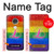 W2900 Rainbow LGBT Lesbian Pride Flag Case Cover Custodia e Flip Case per Motorola Moto G7, Moto G7 Plus