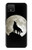 W1981 Wolf Howling at The Moon Case Cover Custodia e Flip Case per Google Pixel 4