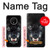 W2823 Black Wolf Blue Eyes Face Case Cover Custodia e Flip Case per OnePlus 7T