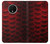 W2879 Red Arowana Fish Scale Case Cover Custodia e Flip Case per OnePlus 7T