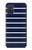 W2767 Navy White Striped Case Cover Custodia e Flip Case per Samsung Galaxy A71