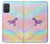W3203 Rainbow Unicorn Case Cover Custodia e Flip Case per Samsung Galaxy A71