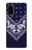 W3357 Navy Blue Bandana Pattern Case Cover Custodia e Flip Case per Samsung Galaxy S20
